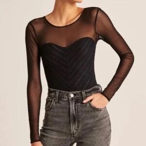 Abercrombie & Fitch Mesh Bodysuit